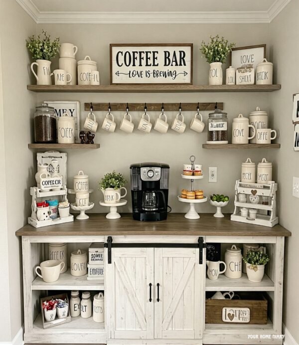 Charming Coffee Bar Station