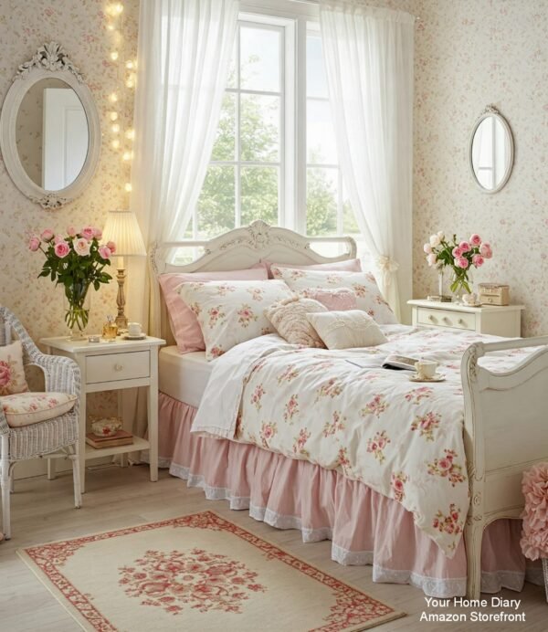 A Charming Floral Bedroom Retreat