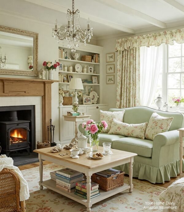 Country cottage coffee table, Laura Ashley Dorset White Coffee Table
