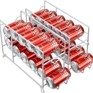 Stackable Beverage Can Dispenser – 2-Pack Soda Organizer for Fridge & Pantry!