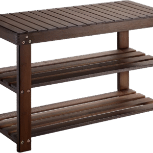 3-Tier Bamboo Shoe Rack Bench — Space-Saving Entryway Organizer (Holds 300lbs)