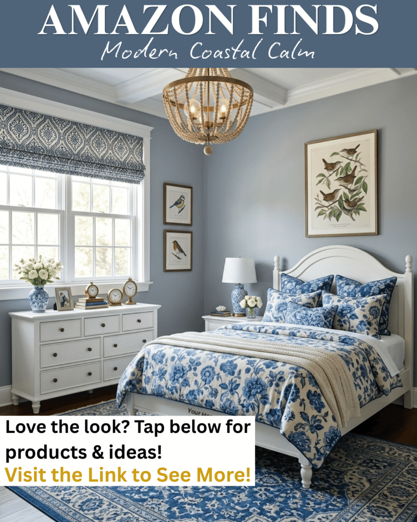 Dusty Blue and Crisp White