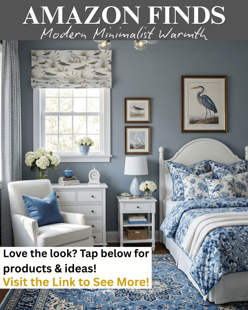 Slate Blue and Creamy White